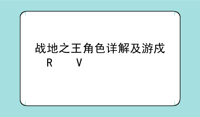战地之王角色详解及游戏攻略