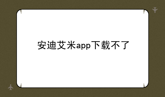 安迪艾米app下载不了