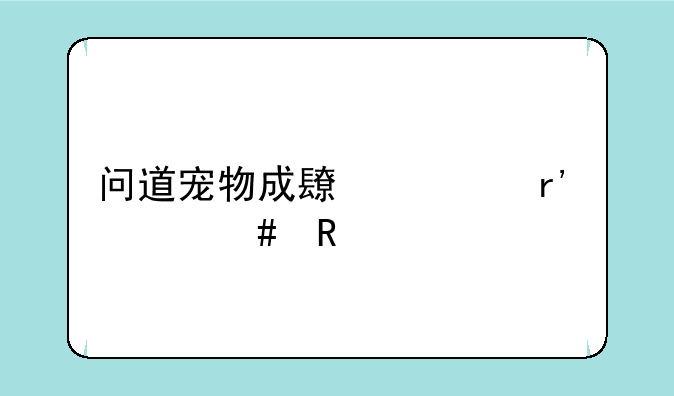 问道宠物成长丹有什么用