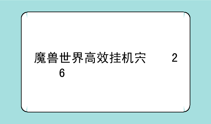 魔兽世界高效挂机宏指南